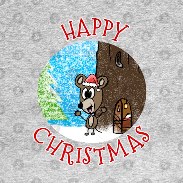 Happy Christmas Mouse Wildlife Xmas 2022 by doodlerob